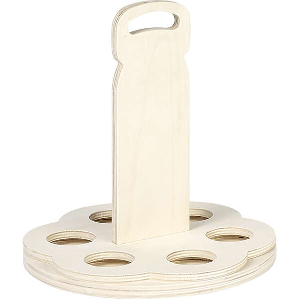 Product image Rotating beverage holder for 6 long neck beer bottles