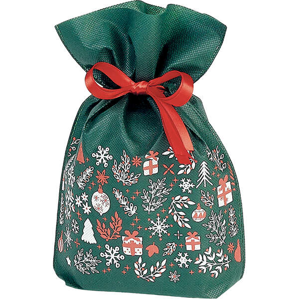 Product image Non-woven polypropylene bag with Christmas decor