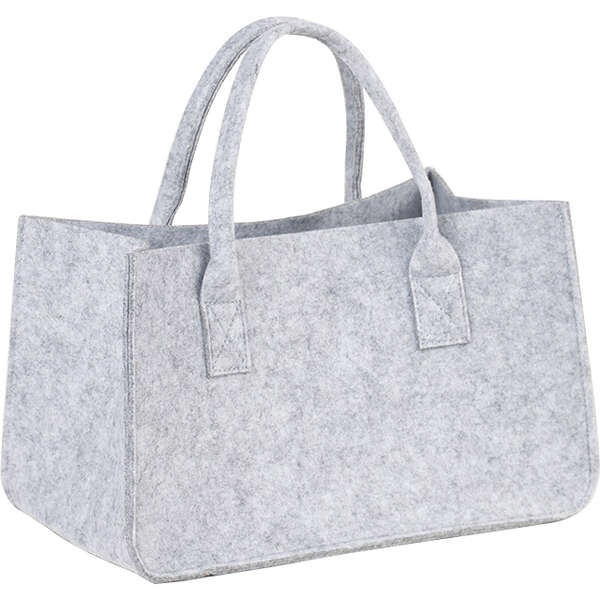 Product image Rectangular felt bag, light grey