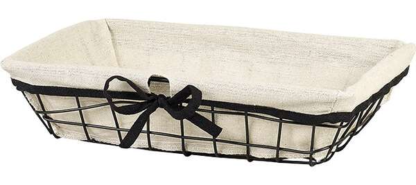 Product image Black metal/fabric baskets