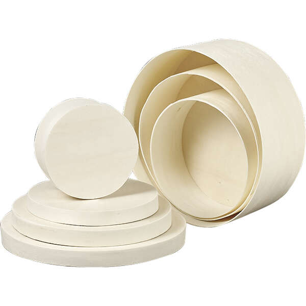 Product image Natural wood box, round