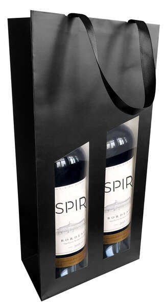 Product image Bag from the Seduction collection, holds 1, 2 or 3 bottles, black 