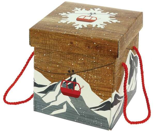 Product image Folding square chalet gift box 