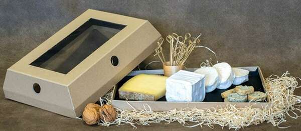 Product image Kraft cardboard cheese box 