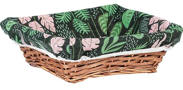 Product image Wicker basket with plant design