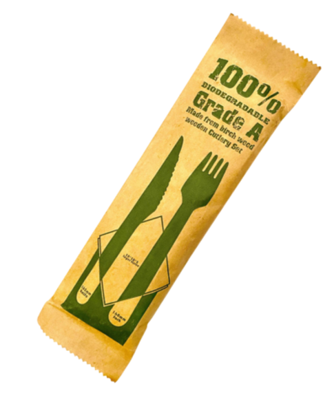 Product image 500 packs of wooden cutlery 