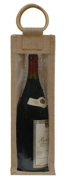 Product image Jute bag for 1 MAGNUM bottle + window