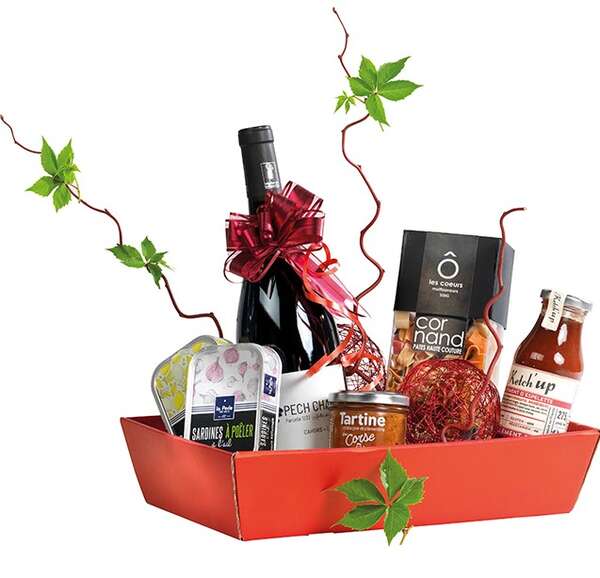 Product image Cardboard display tray, red
