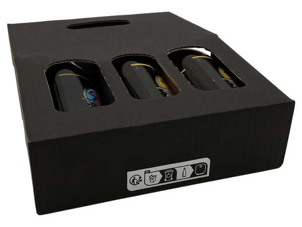 Product image Box 3 & 6 LONGNECK BLACK