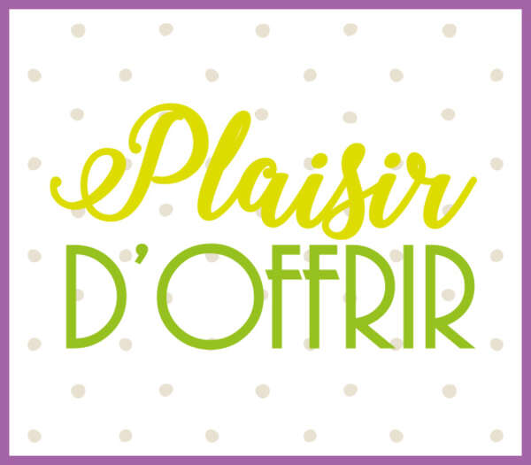 Product image Label “pleasure of giving”