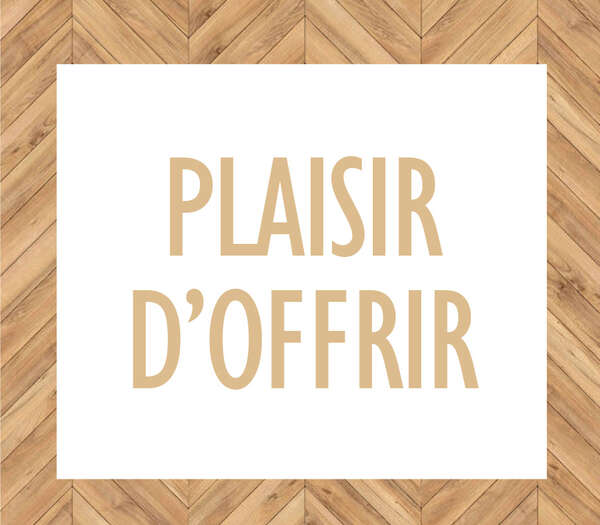 Product image “Pleasure of giving” label