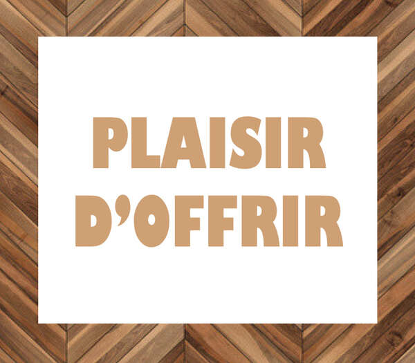 Product image “Pleasure of giving” label