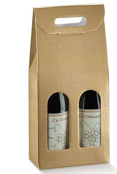 Product image Gold Cardboard Box 2 and 3 bottles
