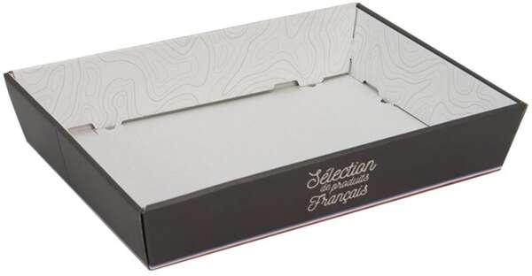 Product image Flat cardboard basket with “French Product” motif