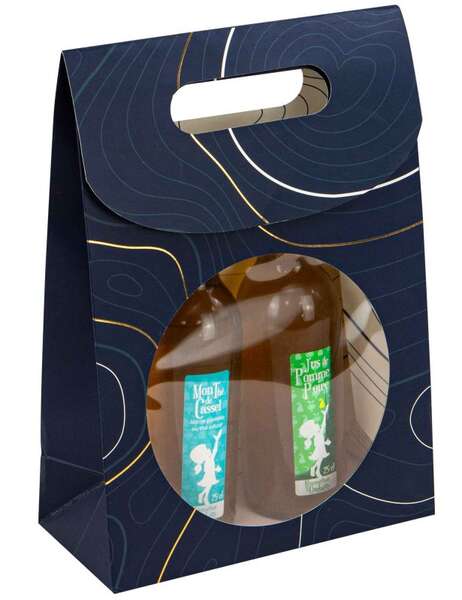Product image Abyss Blue Rectangular Cardboard Gift Bag