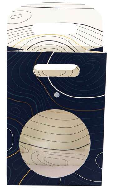 Product image Abyss Blue Rectangular Cardboard Gift Bag