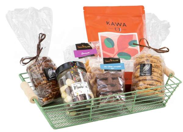 Product image Green Rectangular Metal Basket “Wild”