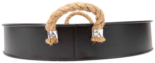 Product image Black Round Metal Tray 