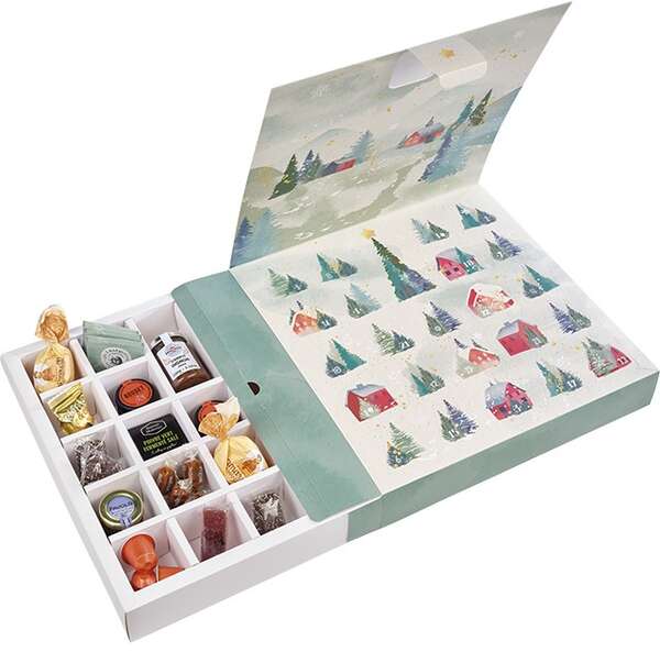 Product image Cardboard Box Advent Calendar “Snowy Countryside” Collection