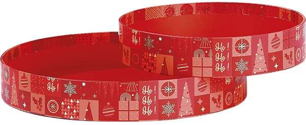 Product image Round Cardboard Basket “Festive Mosaic” Collection