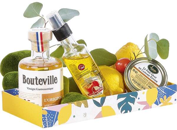 Product image Rectangle Cardboard Basket “Citrus Garden” Collection