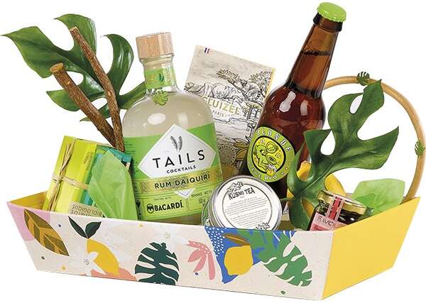 Product image Rectangle Cardboard Basket “Citrus Garden” Collection