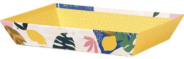 Product image Rectangle Cardboard Basket “Citrus Garden” Collection