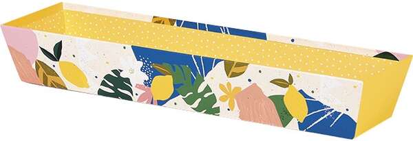 Product image Rectangle Cardboard Basket “Citrus Garden” Collection