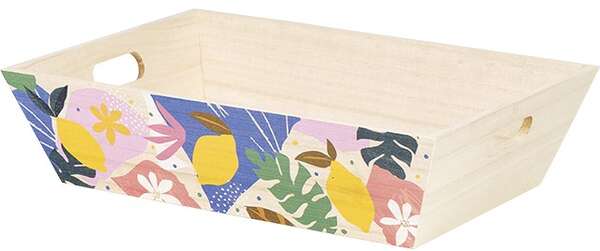 Product image Rectangle Wooden Basket “Citrus Garden Collection”