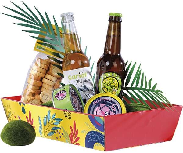 Product image Rectangle Cardboard Basket “Summer Flavors” Collection