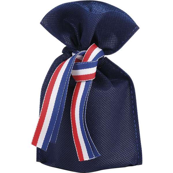 Product image Non-woven polypropylene bag “Navy Blue Tricolor Ribbon” Collection