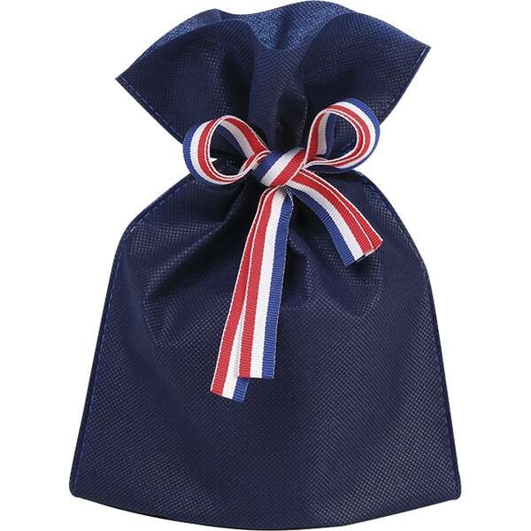 Product image Non-woven polypropylene bag “Navy Blue Tricolor Ribbon” Collection