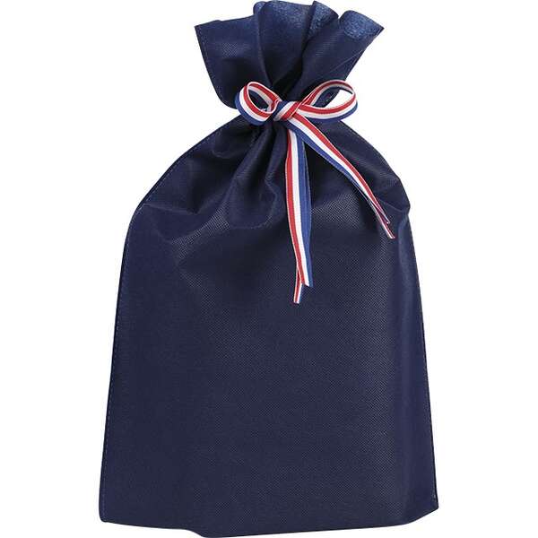 Product image Non-woven polypropylene bag “Navy Blue Tricolor Ribbon” Collection