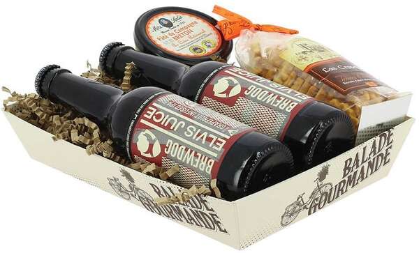 Product image Rectangular Cardboard Basket “Gourmet Walk”