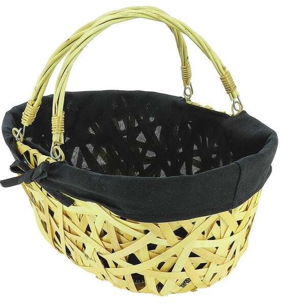 Product image Oval Lined Wooden Basket