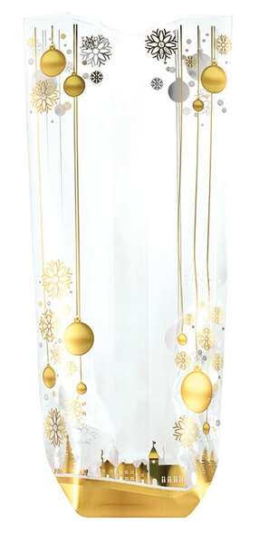 Product image 100 Metallic Bags “Balls and Snowflakes” collection
