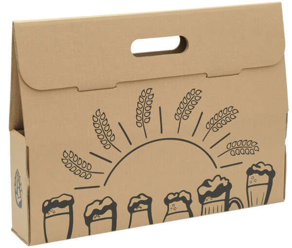 Product image Box of 6 Longneck 33cl - Printed Beer Glasses