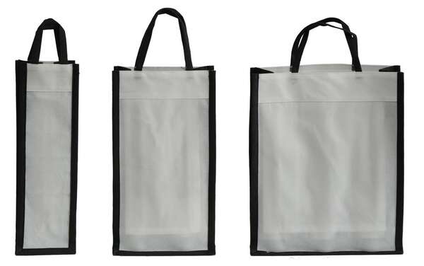 Product image Reusable non-woven bottle's bag 