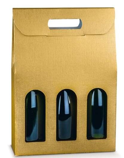 Product image Cardboard box Gold Collection 2 and 3 Champagne bottles