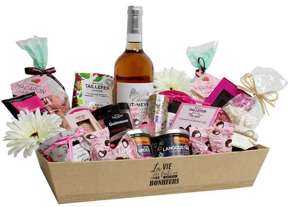 Product image Kraft basket “Life is made of little joys”