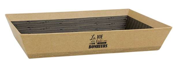 Product image Kraft basket “Life is made of little joys”