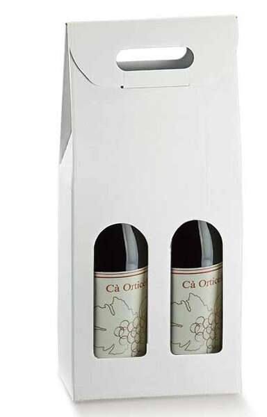 Product image Cardboard box of 2 bottles and 3 bottles “Economic White”
