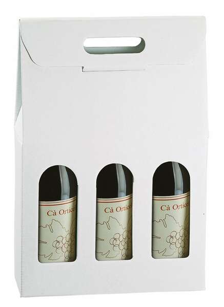 Product image Cardboard box of 2 bottles and 3 bottles “Economic White”