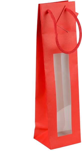 Product image Paper bag for 1, 2, 3 bottles Red window