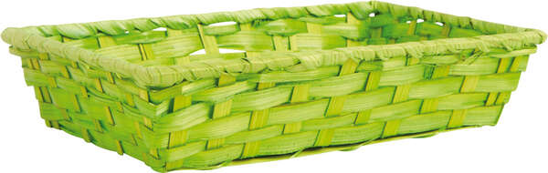 Product image Colored bamboo wicker's basket green
