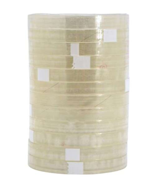 Product image Pack of 12 rolls of adhesive tape, 1.2mmx66m, transparent
