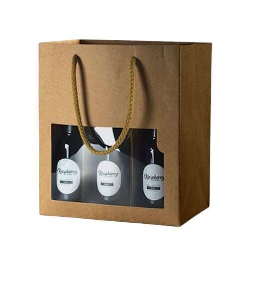 Product image Kraft paper bag for 6 beer bottles