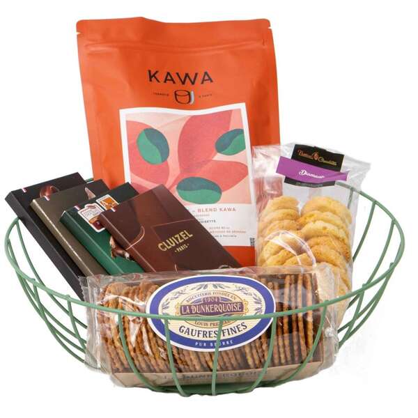 Product image Wild green round metal basket