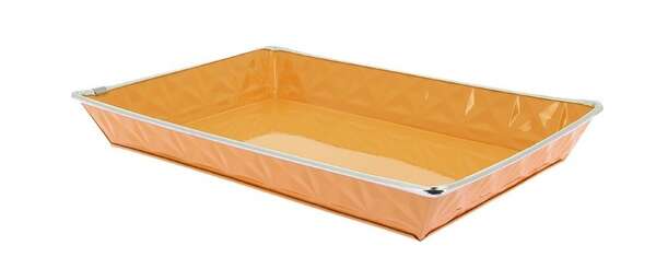 Product image Zinc Orange Rectangle Basket