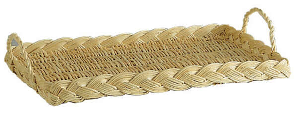Product image White wicker tray